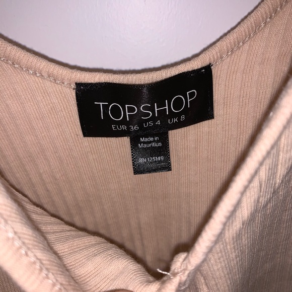 TOPSHOP Cropped tank top (US 4) NWOT - Picture 2 of 3